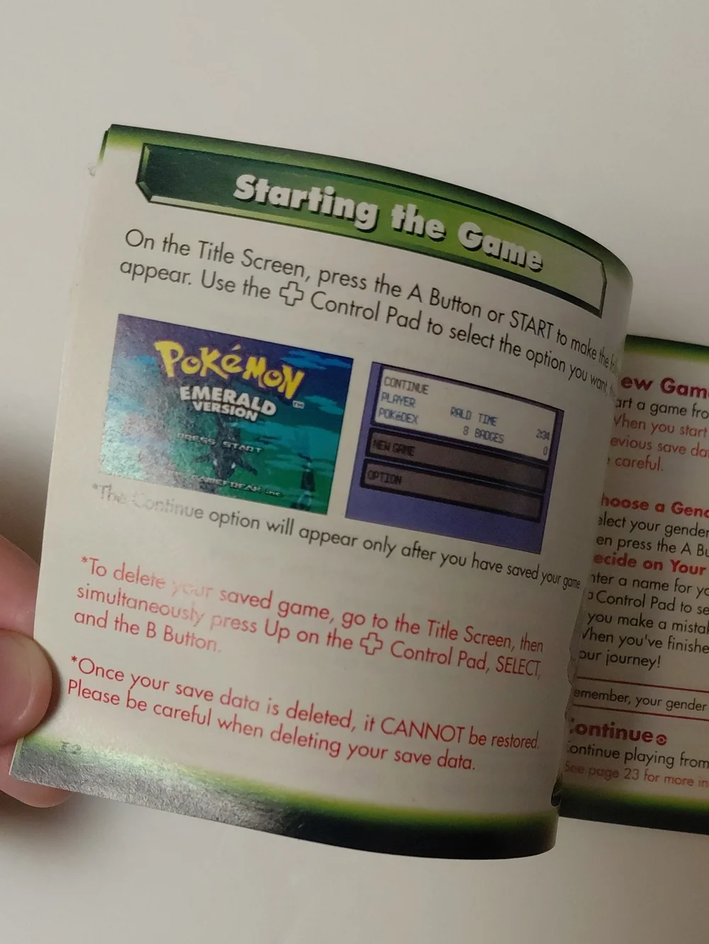 Pokemon - Emerald Version Instruction Booklet